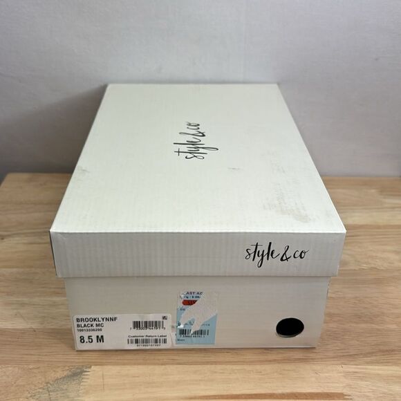 STYLE & CO Brooklyn Cozy Slipper Mules- Black- Size 8.5 M- NIB - Picture 8 of 8